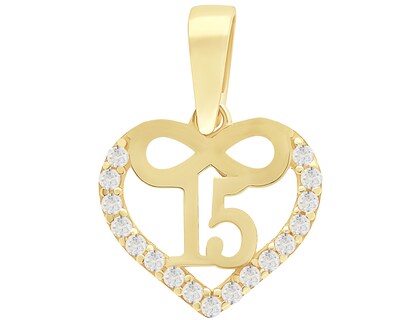 Foto 1 | Foto 1 | Dije 15 Años Infinito Con Circonias Oro 10k Horoz V12 C661