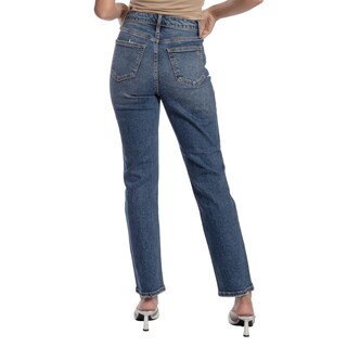 Foto 2 | Foto 2 | Pantalón Straight Mujer Balam Bl7126 Azul Oscuro