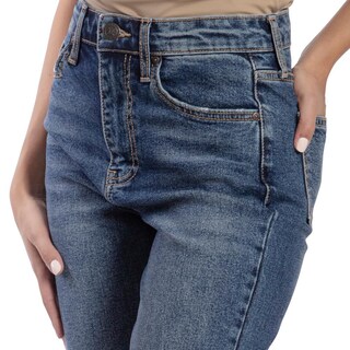 Foto 3 | Foto 3 | Pantalón Straight Mujer Balam Bl7126 Azul Oscuro