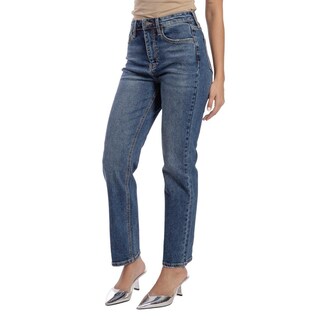 Foto 4 | Foto 4 | Pantalón Straight Mujer Balam Bl7126 Azul Oscuro