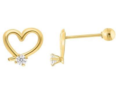 Foto 2 | Foto 2 | Broquel Corazón Abierto Oro 10k Horoz V12 C435