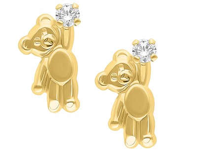 Foto 1 | Foto 1 | Broquel Osito Circonia Oro 10k Horoz V12 C484