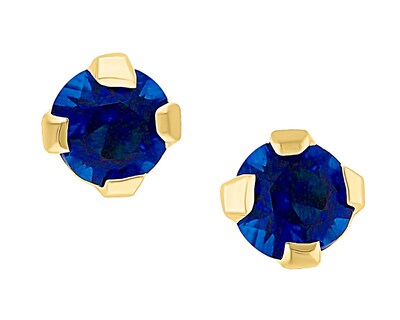 Foto 1 | Foto 1 | Broquel 2.25mm Circonia Azul Oro 10k Horoz V12 C381