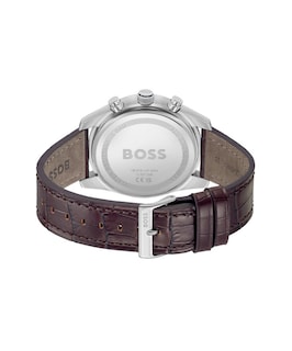 Foto 3 | Foto 3 | Reloj Para Hombre Boss Skytraveller 1514194 Acero Inoxidable Con Correa De Piel Café Y Carátula Azul 44 Mm