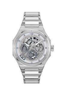 Foto 1 | Foto 1 | Reloj Para Hombre Hugo #grail Skeleton 1530377 Acero Inoxidable Con Brazalete Plateado Y Carátula Abierta 44 Mm