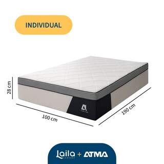 Foto 8 | Foto 8 | Colchón Eurotop Atma Individual Blanco En Caja