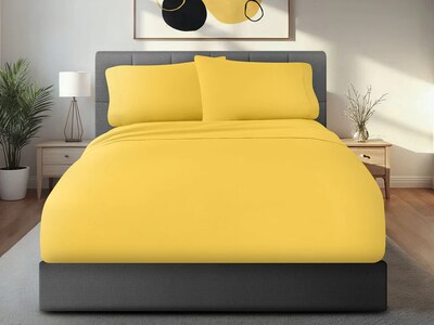 Foto 1 | Foto 1 | Sábanas Dalfiori Zarco Amarillo Queen Size