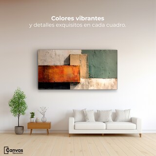 Foto 2 | Foto 2 | Cuadro Decorativo Para Comedor Canvas Brasa Geométrica 120x60