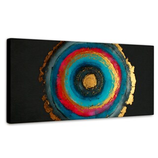 Foto 1 | Foto 1 | Cuadro Decorativo Para Comedor Canvas Círculo Dorado 120x60