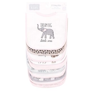 Foto 2 | Foto 2 | Baberos De Algodón Hudson Baby Rosa Safari Moderno Para Bebé Unisex Talla Única