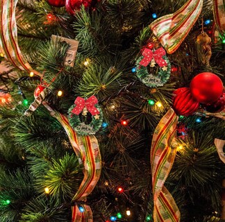 Foto 2 | Foto 2 | 10pz Decoración Navideña Corona Adviento Escarchada Esferas