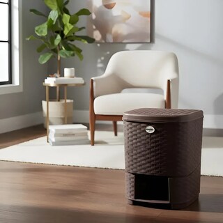 Foto 2 | Foto 2 | Bote De Basura Con Pedal Cesto Papelero Cocina Baño 15 Lt Yesh Market Color Café