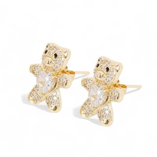 Foto 3 | Foto 3 | Conjunto De Collar Y Aretes De Osito Cm-top De Oro Laminado