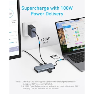 Foto 4 | Foto 4 | Hub Usb-c Anker Powerexpand Alta Velocidad Triple Pantalla Para Macbook Windows