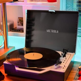 Foto 2 | Foto 2 | Tocadiscos Portátil Victrola Gris Con Bluetooth Y Radiador De Graves Integrado