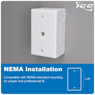 Foto 7 | Foto 7 | Placa De Pared Para Teléfono Icc Rj-12 6p6c Voice Jack Ivory - Venta Internacional.