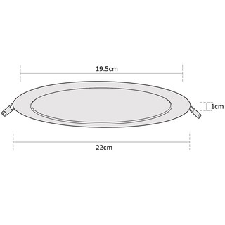 Foto 6 | Foto 6 | Estevez Luminaria Led Para Empotrar Flat Eco 18 Watts 3000k Color Negro Protección Ip20