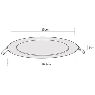 Foto 7 | Foto 7 | Estevez Luminaria Led Para Empotrar Flat Eco 12 Watts 6500k Color Negro Protección Ip20
