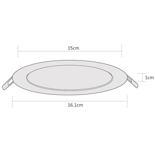 Foto 7 | Foto 7 | Estevez Luminaria Led Para Empotrar Flat Eco 12 Watts 3000k Color Negro Protección Ip20