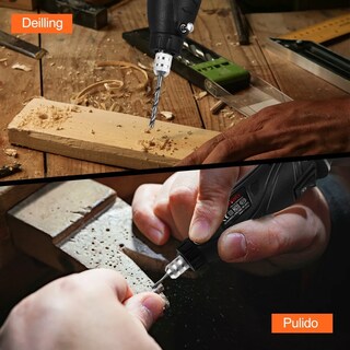 Foto 3 | Foto 3 | Kit Mini Taladro Lab.g De Pulido Mototool Con 115 Pzas Negro