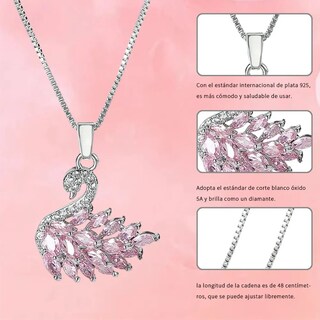 Foto 3 | Foto 3 | ''joyeria Mujer Collare De Plata Collares Cisne Dijes ''