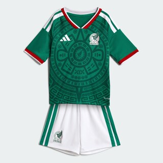 Foto 3 | Foto 3 | Conjunto Local Selección Nacional De México 26 Para Niños Adidas Verde Niños