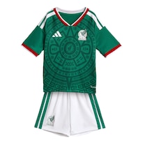 Conjunto Local Selección Nacional De México 26 Para Niños Adidas Verde Niños