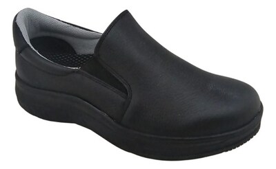 Foto 6 | Foto 7 | Zapato Servicio Negro Piel Dama Parbal 4004 Confort Elástico