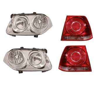 Foto 1 | Foto 1 | Calaveras Jetta Clasico 08 09 10 11 12 13 14 15 Con Faros Cromo