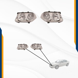 Foto 2 | Foto 2 | Calaveras Jetta Clasico 08 09 10 11 12 13 14 15 Con Faros Cromo