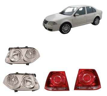 Foto 4 | Foto 4 | Calaveras Jetta Clasico 08 09 10 11 12 13 14 15 Con Faros Cromo