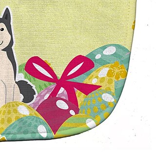 Foto 2 | Foto 2 | Babero Caroline's Treasures Multicolor Huevos De Pascua Siberian Occidental Laika Spitz