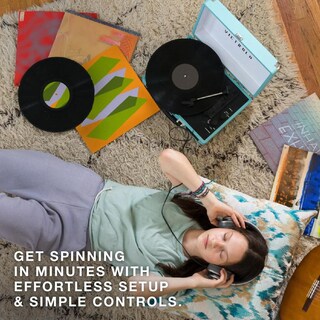 Foto 5 | Foto 5 | Tocadiscos Portátil Victrola Journey Negro Rosa Dorado Con Bluetooth Y Parlantes Integrados