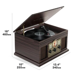 Foto 2 | Foto 2 | Tocadiscos Nostálgico Victrola Bluetooth Oatmeal Con Altavoces Integrados Y Reproductor De Cd Y Case