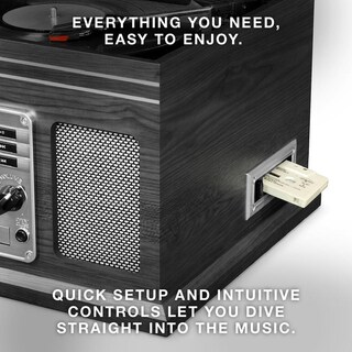 Foto 3 | Foto 3 | Tocadiscos Nostálgico Victrola Bluetooth Oatmeal Con Altavoces Integrados Y Reproductor De Cd Y Case