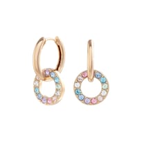 Aretes Para Mujer Olivia Burton Rainbow Objrbe16 Chapado En Oro De 18k Con Cristales Multicolor