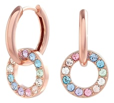 Aretes Para Mujer Olivia Burton Rainbow Objrbe14 Chapado En Oro Rosa De 18k Con Cristales Multicolor