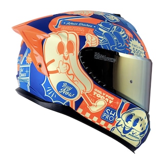 Foto 2 | Foto 2 | Casco Shaft Pro Shpro-610dv Evo Az Mt Fast Food M.nj Cerr Negro