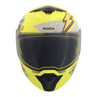 Foto 4 | Foto 4 | Casco Roda Booster Amarillo Peace Out Mica Humo Abatible Svs Amarillo