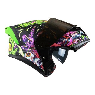 Foto 6 | Foto 6 | Casco Roda Force Evo Negro Monster Mash Abatible Mica Humo Svs Negro