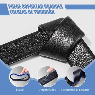 Foto 5 | Foto 5 | ''2 Cinturones Con Hebilla Automática Belug Para Hombre - color Negro - 120cm ''