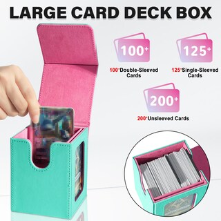 Foto 2 | Foto 2 | Caja De Cartas Jaffzora Para Mtg Commander Verde Y Rosa - Venta Internacional.