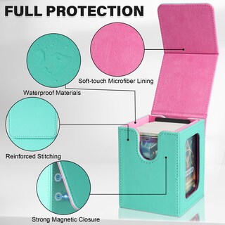 Foto 4 | Foto 4 | Caja De Cartas Jaffzora Para Mtg Commander Verde Y Rosa - Venta Internacional.