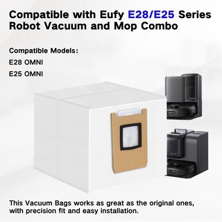 Foto 2 | Foto 2 | Paquete De 12 Bolsas Para Polvo De 3 Litros Compatibles Con Eufy E28 Omni E25 Omni - Venta Internacional.