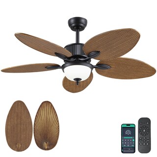 Foto 1 | Foto 1 | Ventilador De Techo Wiviniya Tropical De 50 Pulgadas Con Control Remoto De Luces - Venta Internacional.