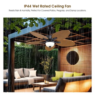 Foto 5 | Foto 5 | Ventilador De Techo Wiviniya Tropical De 50 Pulgadas Con Control Remoto De Luces - Venta Internacional.