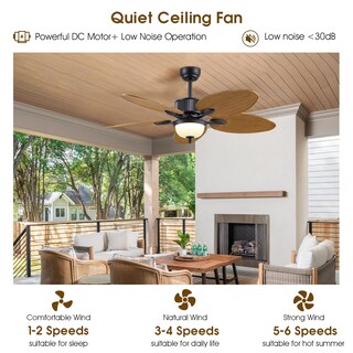 Foto 7 | Foto 7 | Ventilador De Techo Wiviniya Tropical De 50 Pulgadas Con Control Remoto De Luces - Venta Internacional.