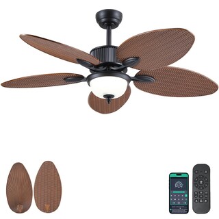 Foto 1 | Foto 1 | Ventilador De Techo Wiviniya Tropical De 50 Pulgadas Con Luces Y Control Remoto - Venta Internacional.