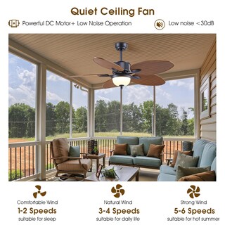 Foto 7 | Foto 7 | Ventilador De Techo Wiviniya Tropical De 50 Pulgadas Con Luces Y Control Remoto - Venta Internacional.