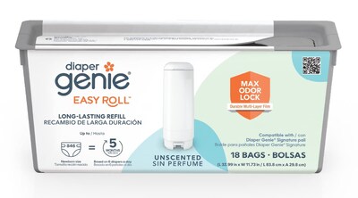 Foto 1 | Foto 1 | El Recambio Diaper Genie Easy Roll Dura 5 Meses Con 18 Bolsas - Venta Internacional.